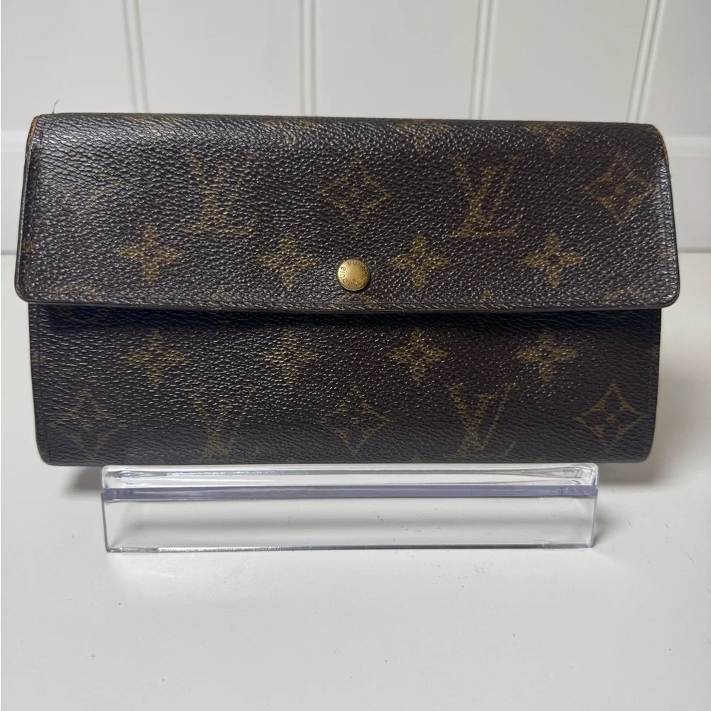 Louis Vuitton Monogram Coated Canvas Continental Wallet COA